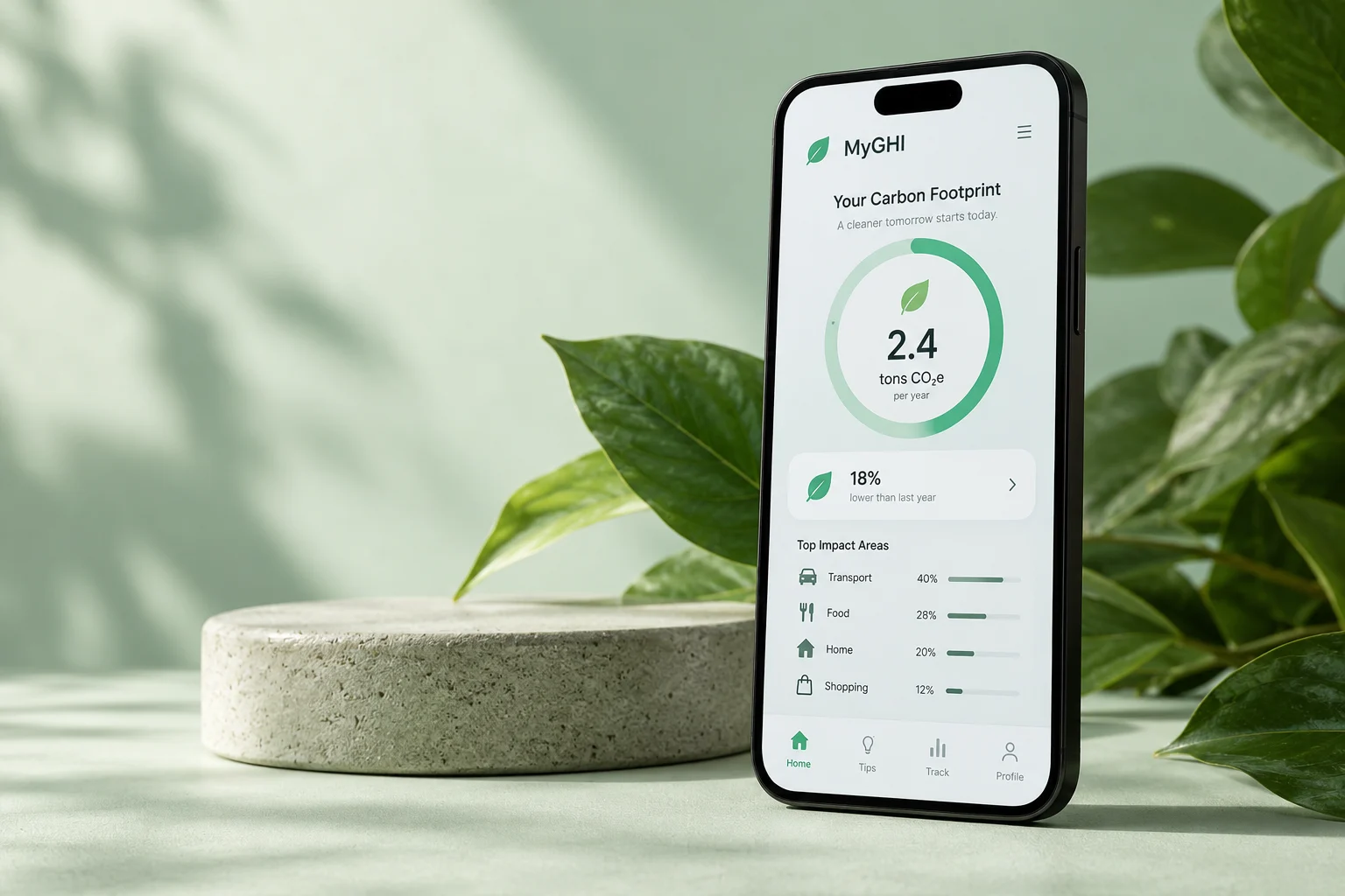 MyGHI carbon footprint calculator