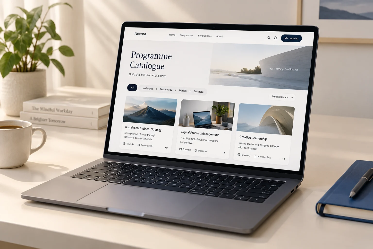 Programme & Course Website concept visualization