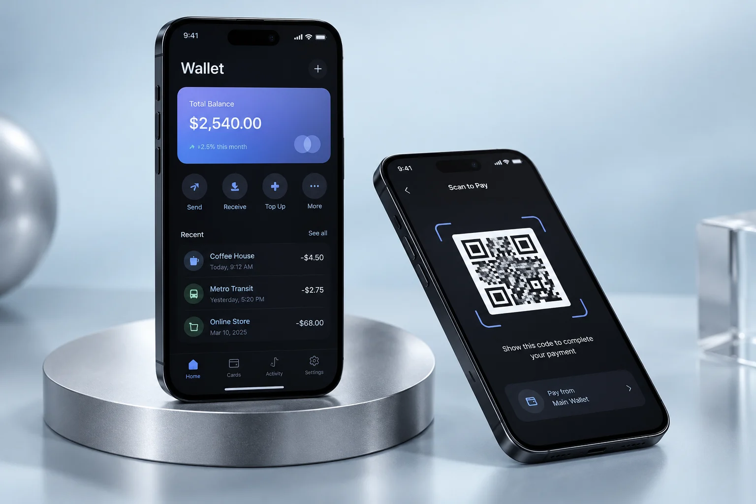 Wallet App concept visualization