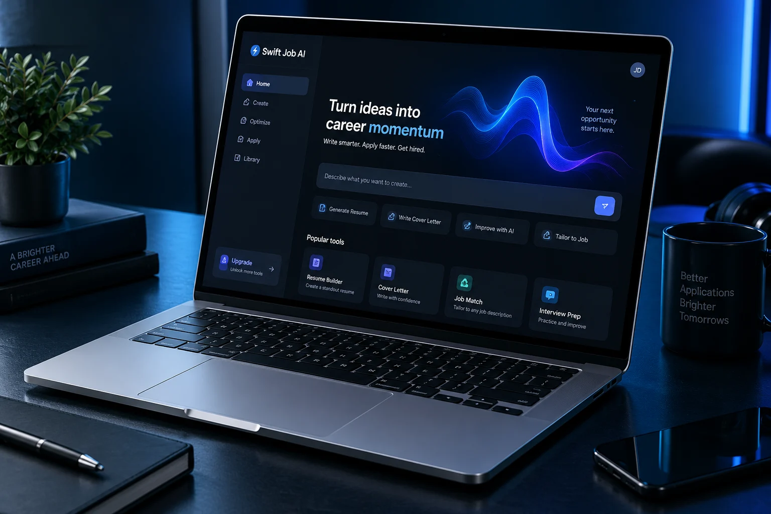Swift Job AI concept visualization