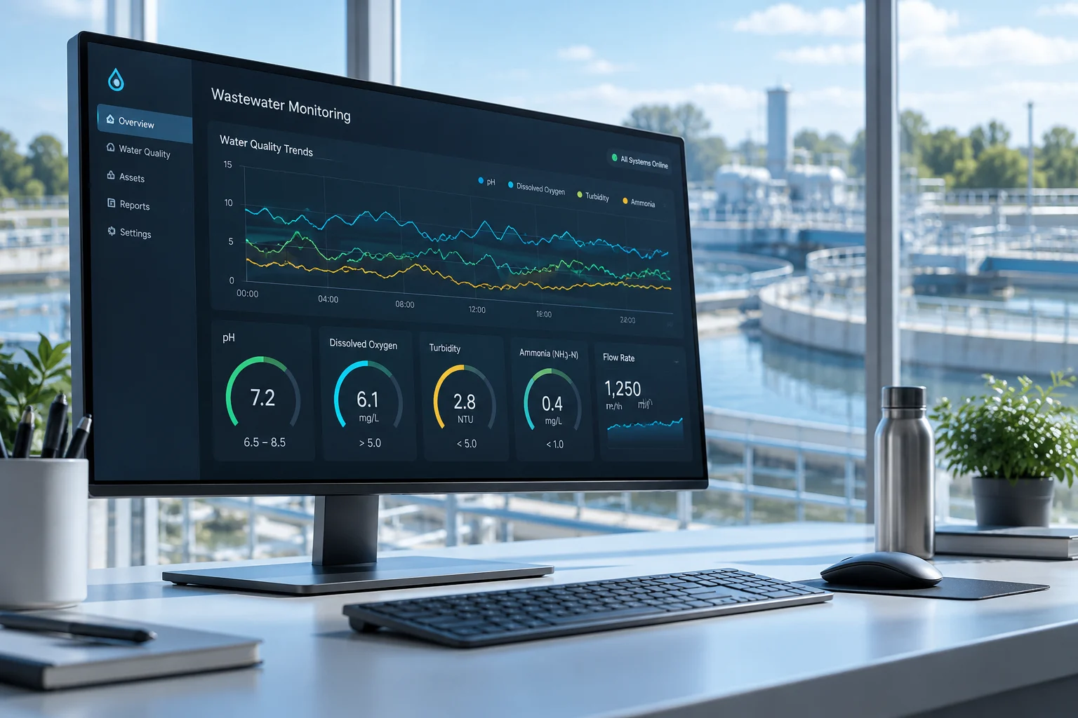 Wastewater Monitoring concept visualization