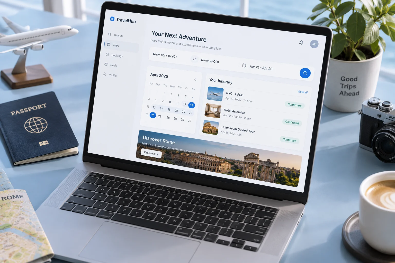 Online Booking System concept visualization