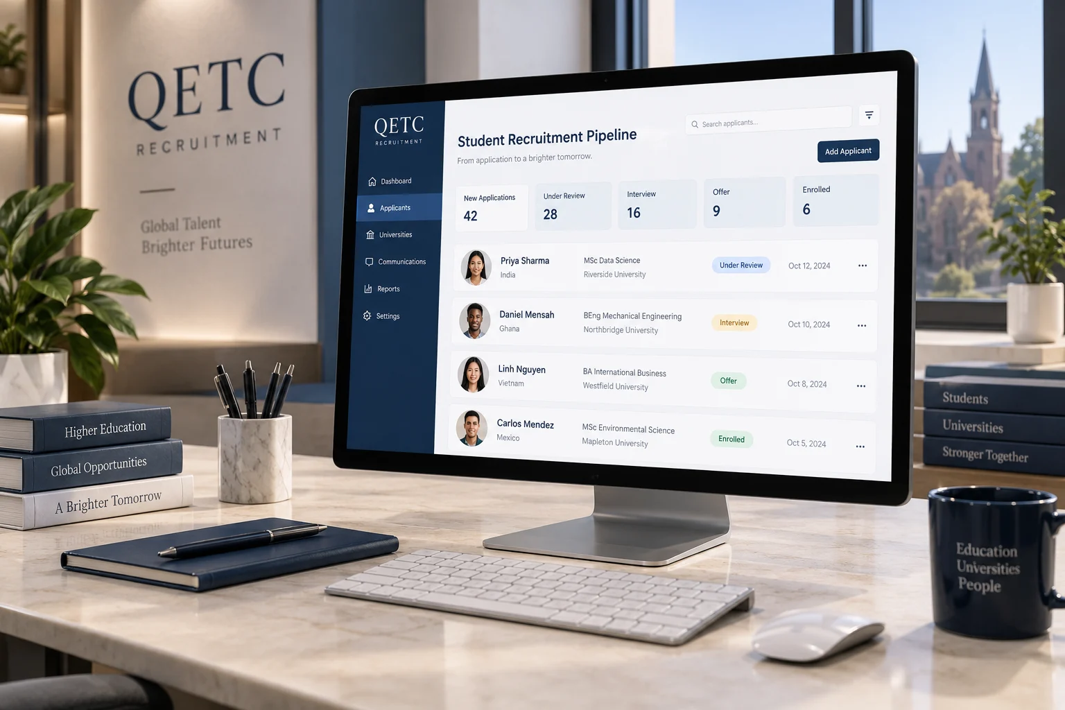 QETC Recruitment System concept visualization