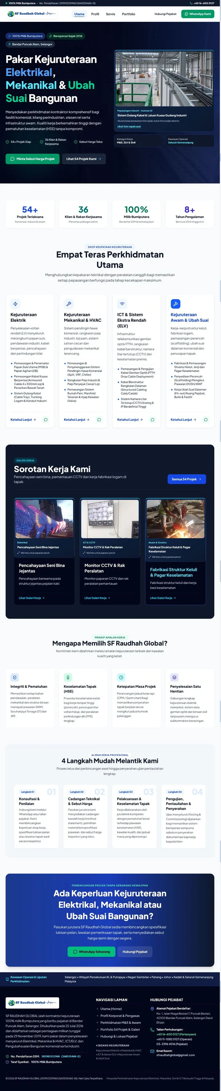 SF Raudhah Global website preview